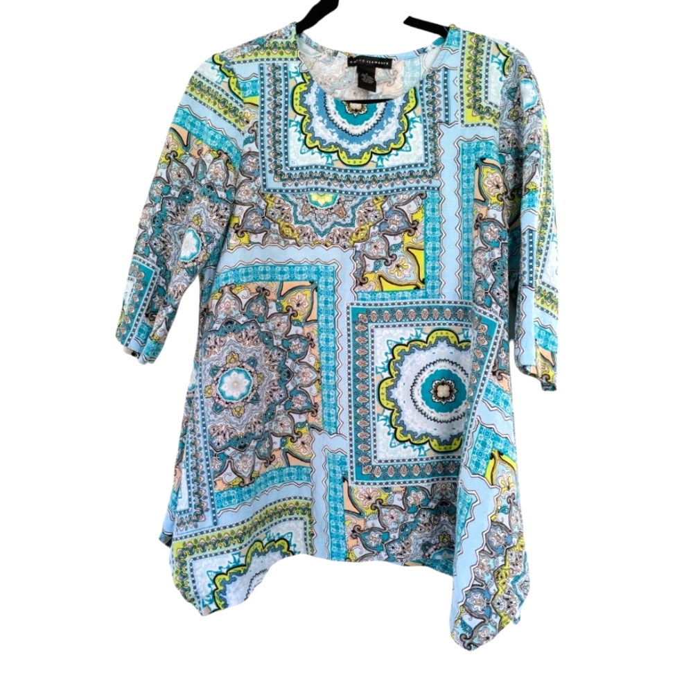 Linen Blend‎ Tunic Top